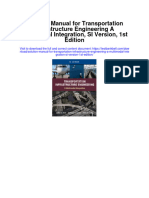 Solution Manual For Transportation Infrastructure Engineering A Multimodal Integration Si Version 1st Edition