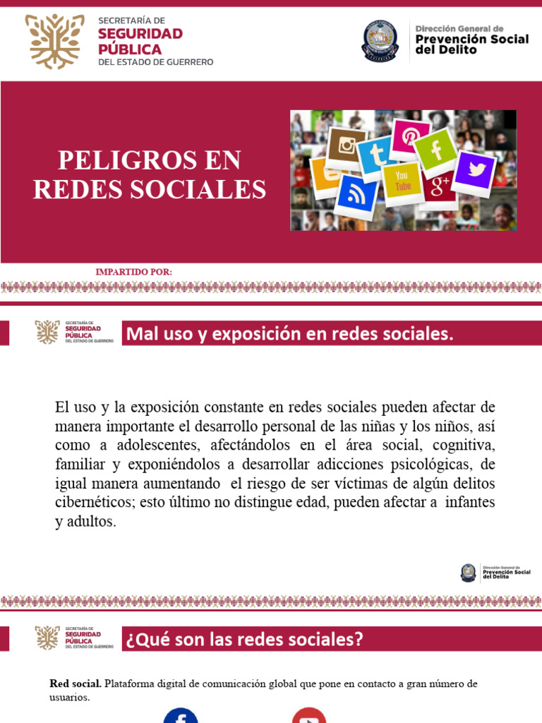 Peligros en Redes Sociales | PDF