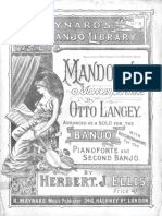 Mandolina Mexican Serenade Otto Langey Op. 37 Arr Herbert J. Ellis - Text 1900 Partitura