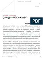 ¿Integración o Inclusión - Ediciones Deceducando