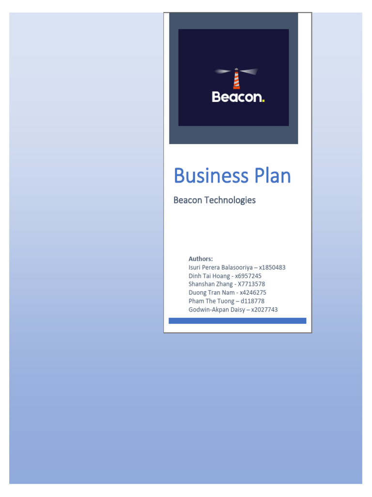 Beacon Technologies Business Plan | PDF
