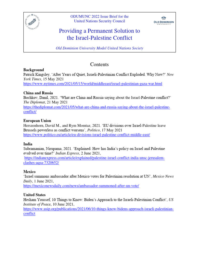 SC Israel Palestine | PDF