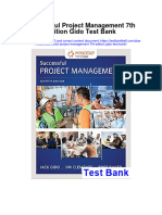 Successful Project Management 7th Edition Gido Test Bank