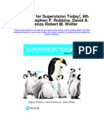 Test Bank For Supervision Today 9th Edition Stephen P Robbins David A Decenzo Robert M Wolter