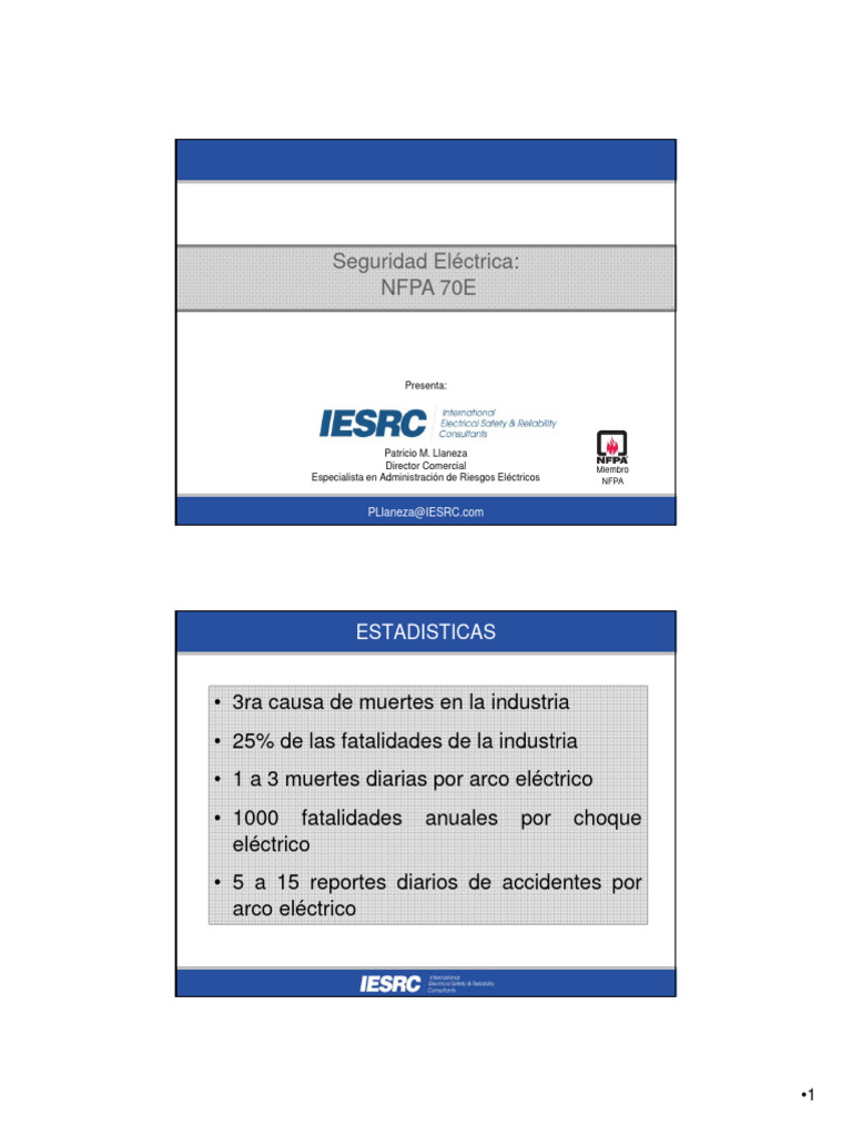 01 seguridad el ctrica marco legal y nfpa 70e pdf