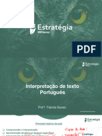 Aula de Interpretação textual_ Prof Fabíola Soares - NOTAS