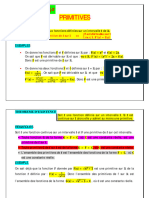 Primitives de Fonctions Usuelles