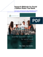 Essential Research Methods For Social Work 4th Edition Rubin Test Bank