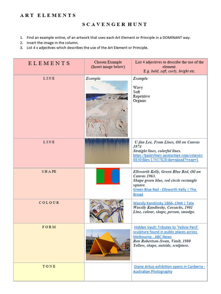 art-elements-scavenger-hunt-pdf-paintings-vision