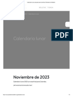 Calendario Lunar Calculado para Colombia - Planetario de Medellin