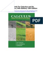 Test Bank For Calculus and Its Applications 10th Edition 10th Edition