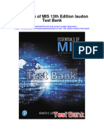 Essentials of Mis 13th Edition Laudon Test Bank