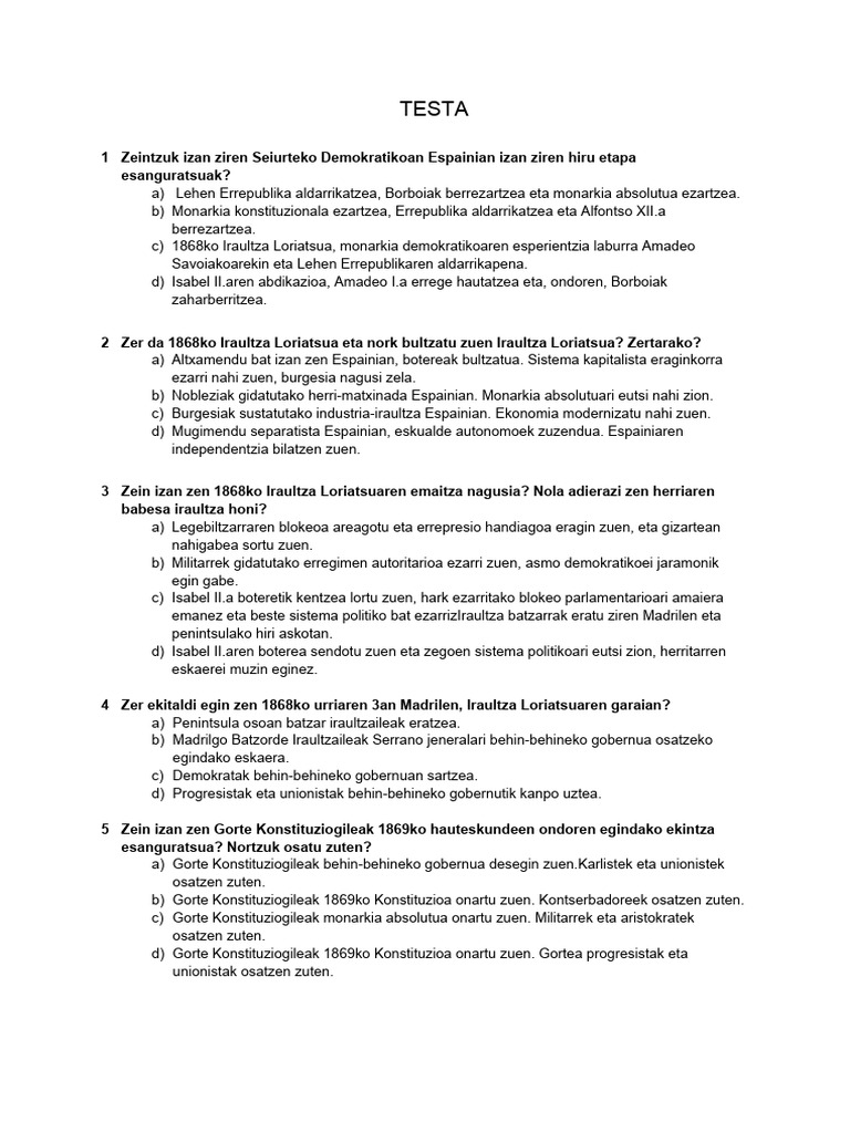 Testa | PDF