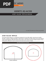 Holosun ACSS Vulcan Manual