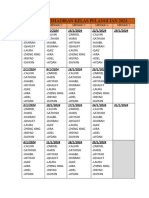 Jadual Kehadiran Kelas Pelangi Jan 2024