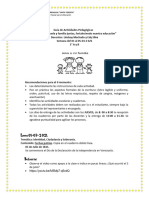 Guía para 1er Grado A y B Del 01 Al 05 de Marzo 2021