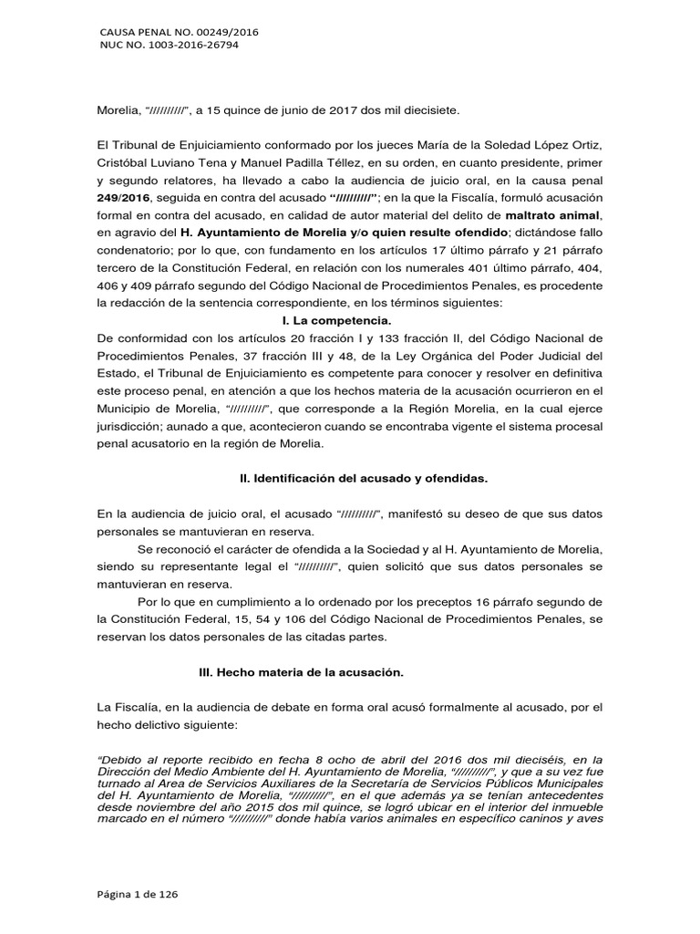 Acuses Penales Michoacan 2024 PDF Procedimiento Criminal Justicia