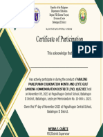 AP CERTIFICATE OF PARTICIPATION Learner