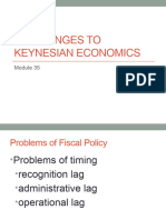 Challenges to Keynesian Economics