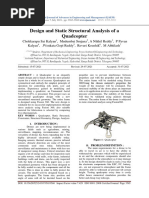 Design and Static Structural Analysis of A Quadcopter