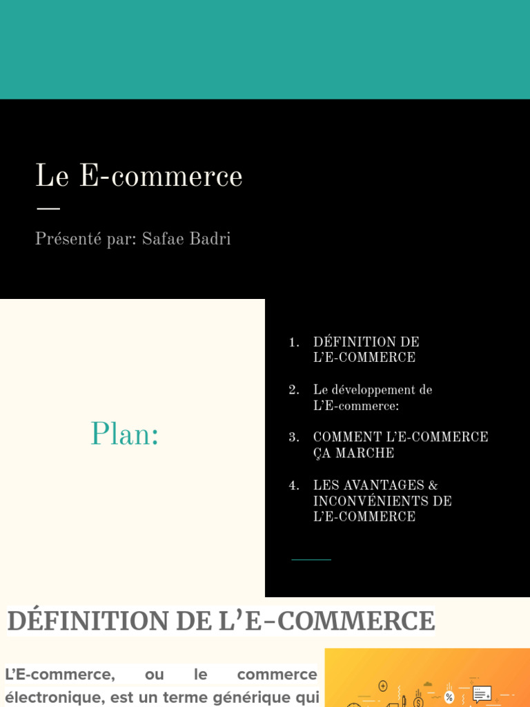 Le E-Commerce, Def | PDF | Ordinateurs
