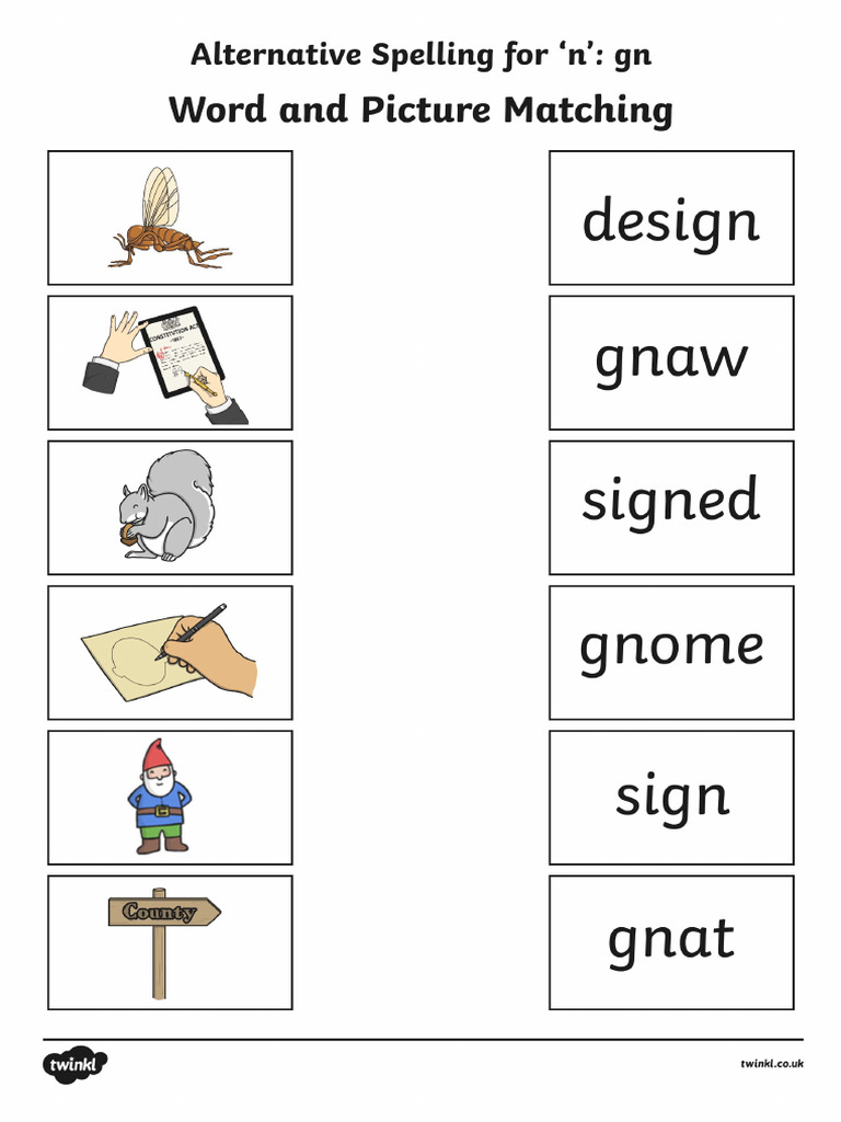 T l 51832 gn grapheme phase 5 alternative spellings word and picture