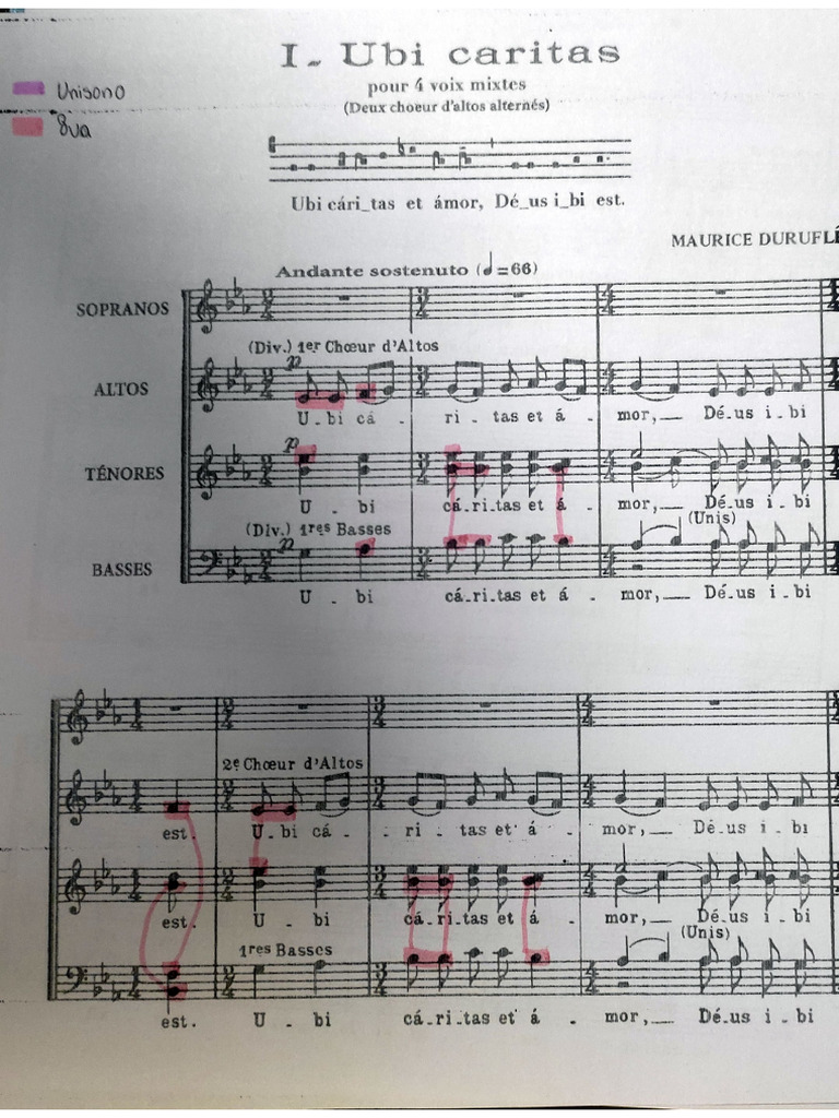 Ubi Caritas-Partitura | PDF