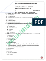 AK Sample Paper 1 AI Class 10 For 2023