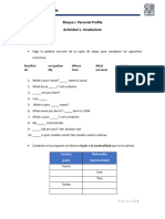 Bloque I - Actividad 1 - Vocabulario