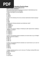 CompTIA Network+ Practice Test