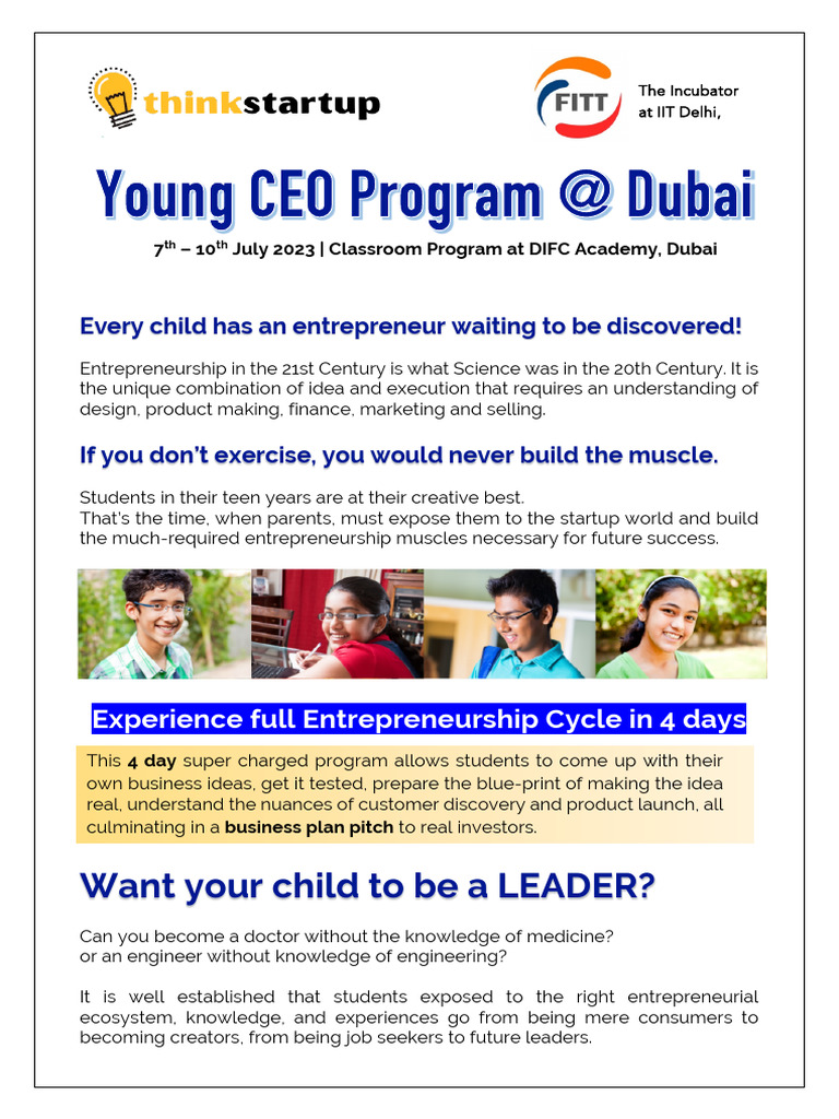 Young CEO - Dubai | PDF | Business