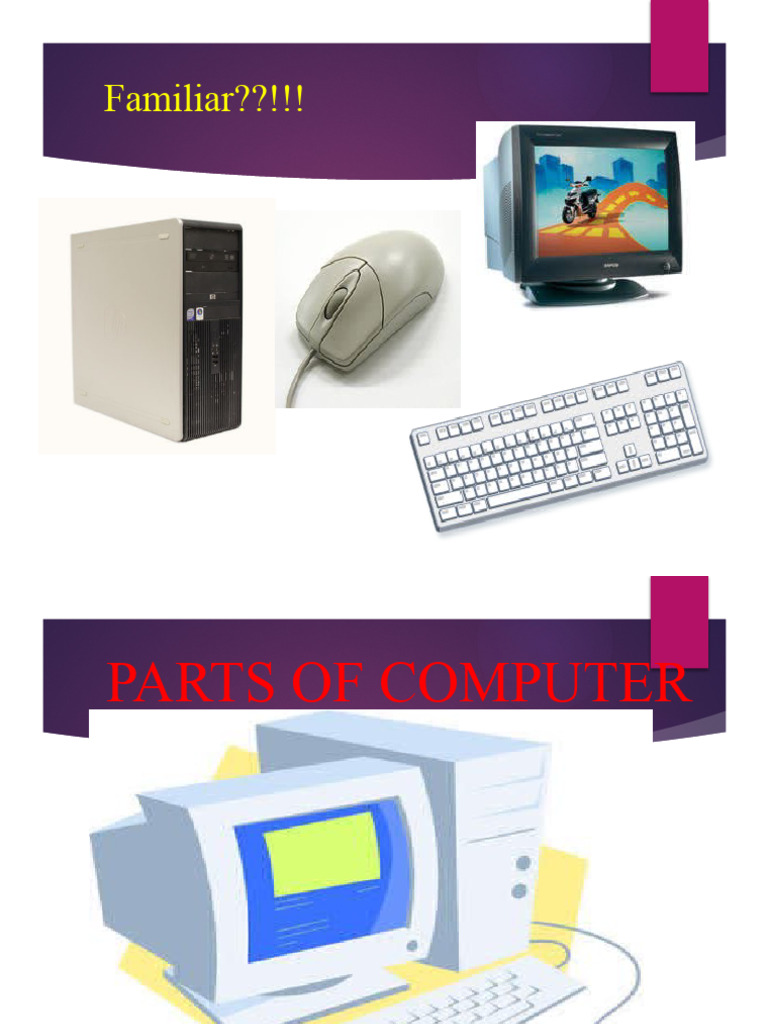 PPT - Parts of the Computer | PDF