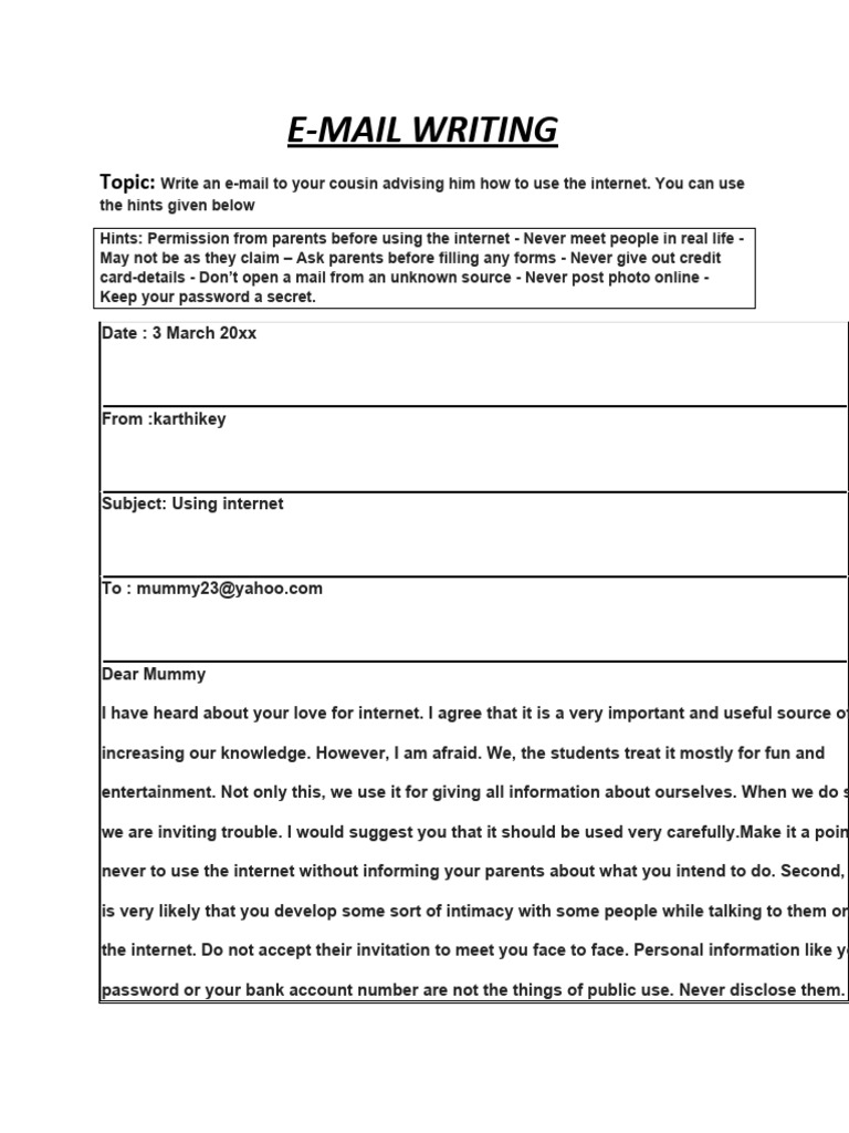 E Mail Writing | PDF | Social Science