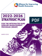 Integrated Rare Disease Management Program 2022 2026 Strat Plan