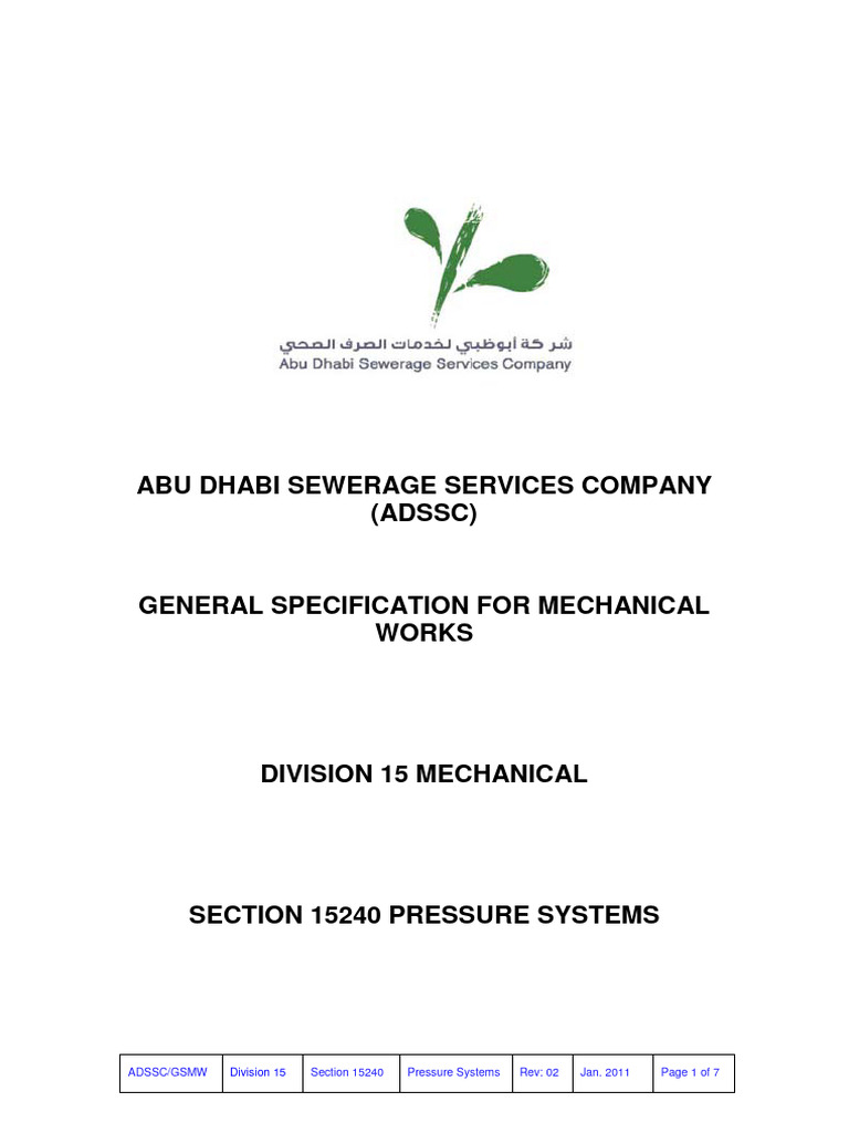 25-Division 15-Section 15240 Pressure Systems-Version 2.0 | PDF ...