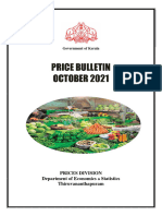Price Bulletin OCTOBER 2021: Prices Division Department of Economics Statistics Thiruvananthapuram