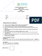 Mathematics - Mathematics Form 1-Zeraki Achievers 5.0 - Question Paper