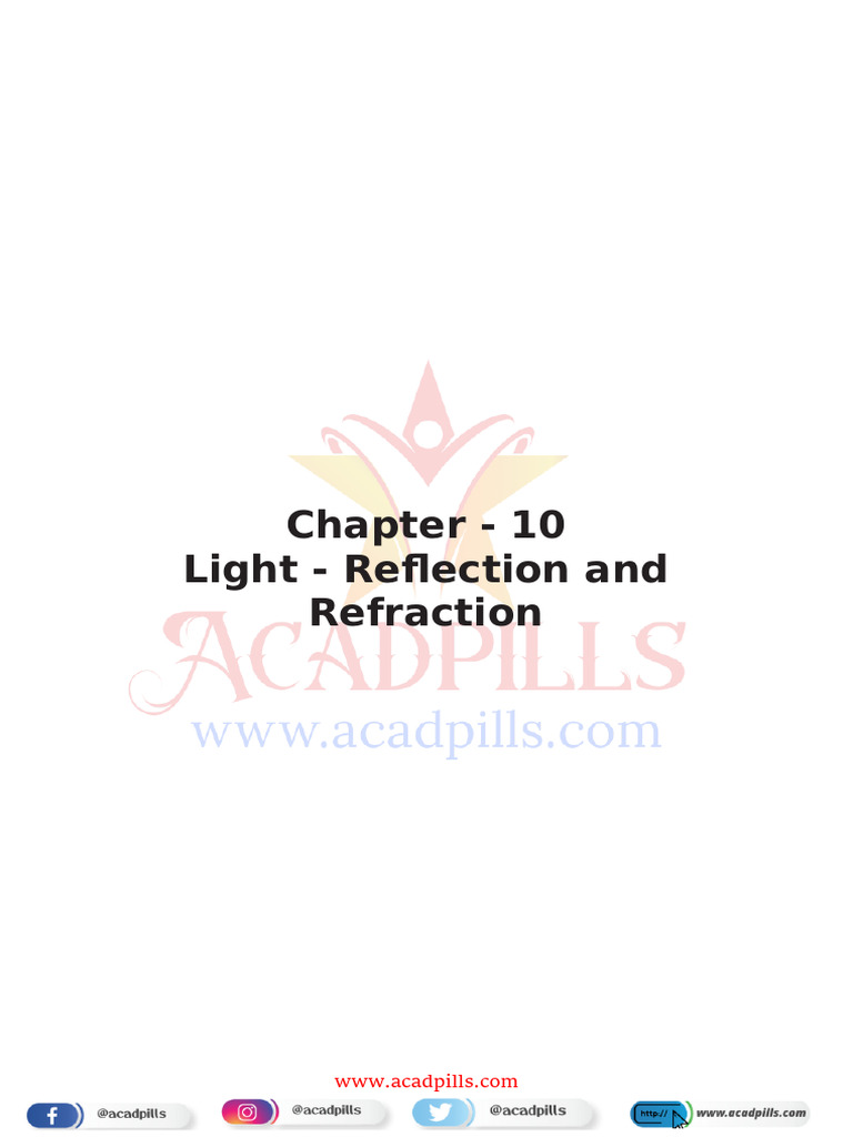 Light Reflection and Refraction Guide | PDF | Teaching Methods ...