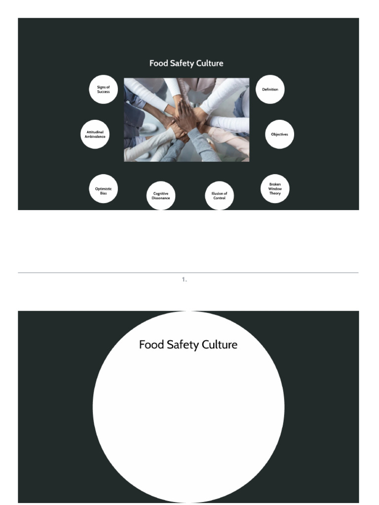 Food Safety Culture Presentation | PDF