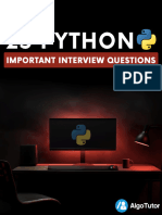 Python Important Interview Questions