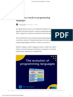 The Evolution of Programming Languages - From 1843 To Today