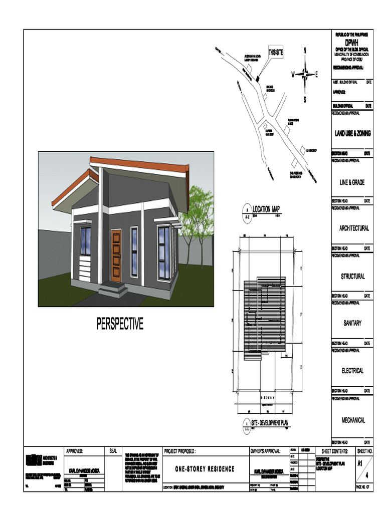 One Storey Residential House | PDF