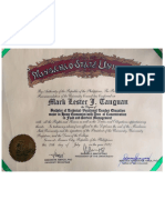 Diploma Tanguan Mark Lester