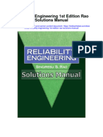 Reliability Engineering 1st Edition Rao Solutions Manual