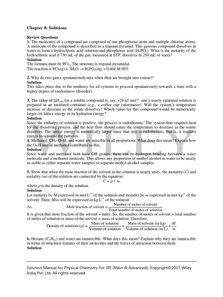 CH Solutions | PDF