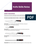 Knife Skills Notes