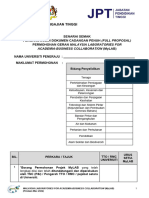 SENARAI SEMAK PENGHANTARAN DOKUMEN PERMOHONAN MyLAB