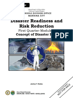 SHS-DRRR - MODULE 2 - Concept of Disaster Risk