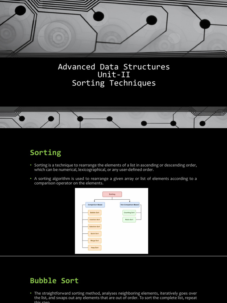 Sorting Techniques - 1 | PDF
