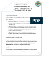 Estructura Administrativa en Instituciones Educativas